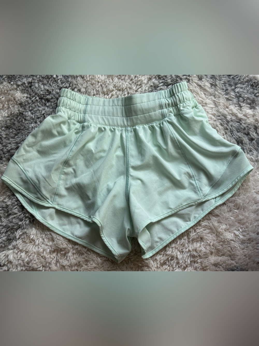 lululemon athletica Mint Green Hotty Hot Shorts